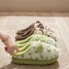 Pantuflas Mullidas para Mujer 2026 Nuevo Estilo Otoño/Invierno Dibujos Animados Cálidas Cómodas Antideslizantes de Punta Cerrada Felpa Algodón para Interior Hombres