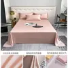 Sábana de cama Tencel 200s, pieza individual, funda de edredón de seda de alta gama, funda de almohada de seda helada, juego de tres o cuatro piezas, artículo de verano