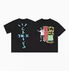 Hip-Hop Americano High Street Holgadas Estampadas con Letras Camisetas de Pareja para Hombre y Mujer Tendencia de Moda de Verano Cuello Redondo Mangas Cortas