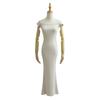 AY568-24 primavera nuevo estilo europeo y americano puro sexy chica hot vestido tubo con hombros descubiertos vestido de verano