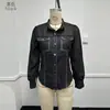 Estación Independiente Transfronteriza de Comercio Electrónico AliExpress 2026 Europea y Americana Ropa de Mujer Primavera Verano Otoño Nuevo Top de Encaje con Cuello en V de Manga Larga