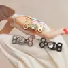 Hebilla Pequeña Estilo Chino Nuevo Retro con Pedrería, Broche Cosido a Mano, Camisa China Tradicional, Hanfu, Hebilla Metálica Decorativa para Qipao