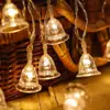 Luzes Solares Personalizadas com Enfeites de Natal Lâmpadas de Fio de Cobre Estilo Acampamento ao Ar Livre Atmosfera Cordão de Luz Colorido Luzes Decorativas de LED