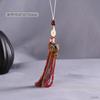 Cadena para teléfono móvil con diseño de sándalo verde del zodíaco, colgante para bolso de coche, cordón de animal pequeño, colgante con borlas coloridas, texto de reproducción al por mayor