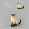 Conjunto de modelo de gato de simulação infantil Brincar Chinês Pastoral Gato Modelo Gato Ornamentos Animal Preto e Branco Gatinho Brinquedo
