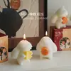 Vela Perfumada del Conejo del Festival de Mediados de Otoño - Regalo de Alta Gama, Adorno Creativo con Fragancia, Decoración de Osmanthus Hecha a Mano para la Festividad