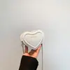 Mini Corazón de Amor Personalizado Cadena de Metal Bolso Pequeño Moda Europea y Americana Celebridad de Internet Bolso de Cadena Bolso Cruzado