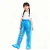 Pantalones de lluvia desechables para niños con cubrepiés, cubrepiernas impermeables de medio cuerpo engrosados para uso en rafting al aire libre y parques de atracciones, impermeable separado