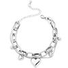 Amor Cuentas Redondas Pulsera Hip Hop Mejor Amiga de Mujer Estilo Frío Pulsera de Temperamento Pulsera de Estudiante Diseño de Nicho de Moda Hombres Moderno Cool