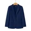Chaqueta de traje con estampado de rosas rosas para mujer, primavera, otoño, versátil, para ir al trabajo, casual, top, chaqueta de traje adelgazante