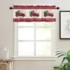 Cortinas navideñas transfronterizas, cortinas cortas para ventanal de medio cuerpo, cortinas cortas para ventanas pequeñas, cortinas cortas decorativas para cocina