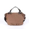 Venta al por mayor Nueva bolsa de lona retro de color sólido de gran capacidad bolsa tote casual para viajes transfronterizos bolsa de hombro simple y portátil