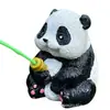 Ornamento de Panda Lindo Pescando para Dropshipping Muñeca de Jardinería Micro Paisajismo Regalo Decoración de Planta en Maceta de Resina