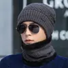 Gorro de Invierno para Hombre, Gorro de Lana Baotou, Protector para Orejas de Ciclismo para Cabeza Desnuda en la Nieve, Gorro de Punto Grueso con Forro de Forro Polar para Jóvenes