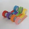 Cinta de enmascarar colorida para estudiantes de arte, se rompe a mano, adecuada para decoración infantil, enmascaramiento para pintura a mano, papel de separación multicolor