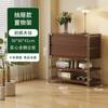 Gabinete de Revista abatible estilo tronco Gabinete lateral para sala de estar Estante de almacenamiento estilo japonés Librero Gabinete tipo cubo Almacenamiento para el hogar Gabinete de almacenamiento nórdico