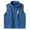 Chaleco Polar de Doble Capa para Niños Otoño e Invierno Cálido Engrosado Chaleco para Bebé Chaleco para Niños y Niñas con Estampado en Caliente