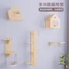 Estrutura de Escalada para Gatos Montada na Parede Estrutura de Escalada para Gatos na Parede Não Ocupa Espaço Plataforma de Salto para Gatos na Parede Cápsula Espacial Ninho de Gato em Madeira Maciça