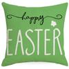 Funda de almohada de Pascua de Amazon con estampado de dibujos animados de conejo, cojín decorativo para sala de estar, sofá, cojín al por mayor
