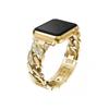 Adequado para Apple Watch Apple Strap Denim Chain Fragrant Diamond Metal Apple Strap