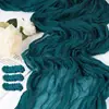 Pano de Queijo Pano Amassado Bandeira de Mesa Estilo Boêmio Toalha de Mesa Transparente Mesa de Doces de Casamento Decoração de Festa Bandeira de Mesa Pano Amassado Bandeira de Mesa