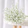 Aliento de Bebé Simulado Decoración de Boda Nupcial Ramo Individual de Plástico Sostenido a Mano Tacto de PU Muebles para el Hogar Flores Artificiales Decorativas