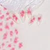 Nuevo Calcomanía para Uñas con Relieve Estéreo 5D Mariposa Flor Encaje Moño Rosa Calcomanía de Uñas de Alta Gama