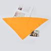 Toalla triangular de algodón puro de color liso para llevar a domicilio, babero para mascotas, toalla para babas de perro y gato, toalla triangular navideña para mascotas