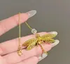 Nuevo Estilo Chino Flor Dorada Borla Pasador Novia Dragón Fénix Vestido Hanfu Peinado Pin para el Cabello Atuendo de Brindis Elegante Clip Lateral