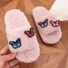 ¡Súper cálido! Pantuflas peludas de suela gruesa para mujer, modernas y elegantes para usar en exteriores, populares entre los influencers, adecuadas para el hogar y el uso diario