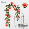Enredadera de rosas artificiales, guirnalda de rosas falsas, decoración para envolver alrededor de tuberías de aire acondicionado, cubrir puertas y paredes, y crear arreglos florales