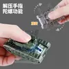 Robot Tanque Transformable Mecánico Giratorio Tres Formas Dedo Giroscopio Artefacto de Descompresión Juguete Creativo para Descomprimir el Aburrimiento