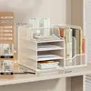 Organizador de arquivos de mesa, estante de mesa de escritório, caixa de arquivos, porta-arquivos de metal, estante de armazenamento de livros de ferro, suporte para livros