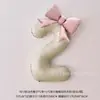 Balão de Filme de Alumínio Digital com Laço Creme de 40 polegadas Conjunto Balão Arranjo de Aniversário Menino Menina Adereços de Foto