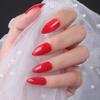 Armadura Puntiaguda Cara Brillante Caja Uñas Cortas Puntiagudas Aceite para Uñas UV Capa Selladora Parche de Uñas Acabado para Uñas Ponerse Armadura