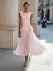 2026 Amazon Comercio Exterior Transfronterizo Sitio Independiente de Amazon Vestido Elegante de Fiesta con Escote Bardot para Vacaciones