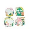 Broche de Desenho Animado Europeu e Americano, Acessórios Fofos e Engraçados para Mochilas Infantis, Emblema Metálico Criativo de Coração Fofo Feminino