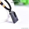 Transfronteiriço Hot-selling Natural Turmalina Negra Original Pingente de Pedra Mão-tecida Turmalina Pingente de Cristal Original Mineral Espécime
