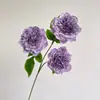 Nuevo arreglo floral de peonías de seda en capas de 3 cabezas, precio de mayoreo para bodas, variedad completa y una amplia gama de estilos, incluyendo caléndulas artificiales