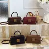 Bolsa Pequena Quadrada Patchwork Fosca 2026 Nova Nicho Retro Versátil Bolsa de Ombro Elegante para o Dia a Dia Transversal Bolsa de Mão
