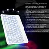 Adecuado para Samsung Modelo 2025 S10Fe Teclado Bluetooth Funda Protectora A9Plus Teclado Retroiluminado y Set de Ratón S9 Funda para Teclado