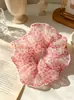 Elásticos de Cabelo de Organza de Alta Qualidade Estilo Coreano, Scrunchies de Rede Grande, Acessórios de Praia, Fornecimento Direto da Fábrica de Origem