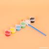 Tinta acrílica infantil conjunto de 12 cores 6 unidas estudantes de jardim de infância pintura artística grafite diy tiras de gesso para pintura