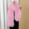 Nuevo bufanda de imitación de lana de oveja transfronteriza, chal de alta gama para vestido cheongsam, calentador de cuello cálido de moda para otoño e invierno, cuello de piel versátil