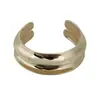 Bangle Aberto Dupla Camada Liso da Indústria Pesada Europeia e Americana Pulseira com Senso de Design de Nicho de Luxo Leve Joia de Mão com Personalidade Exagerada de Alta Qualidade