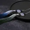 Directo de fábrica loto de jade blanco de doble cara flujo gradual Su Sui espiga colgante hebilla de seguridad precio grande excelentes accesorios de colgante