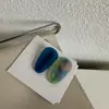 Pinza para el cabello de Acetato de Alta Gama con Combinación de Colores Estilo Coreano Forma Geométrica Gota de Agua Pequeña y Linda Pinza de Pato Pinza para el Flequillo