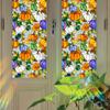 Xcbl070 Pegatina de Vidrio Electroestática Colorida de Halloween Transfronteriza PVC Sin Pegamento Arcoíris Calabaza Decoración de Ventana Festiva
