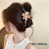 Pinza de garra de dibujos animados para mujer, pinza de tiburón grande primavera/verano, pinza para el pelo de alta gama con forma de corazón, pasador para la parte trasera de la cabeza, accesorio para el pelo, adorno para la cabeza