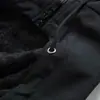 Chamarra con capucha para hombre, forro de felpa grueso, a prueba de viento y casual, talla europea G-stone, para otoño e invierno